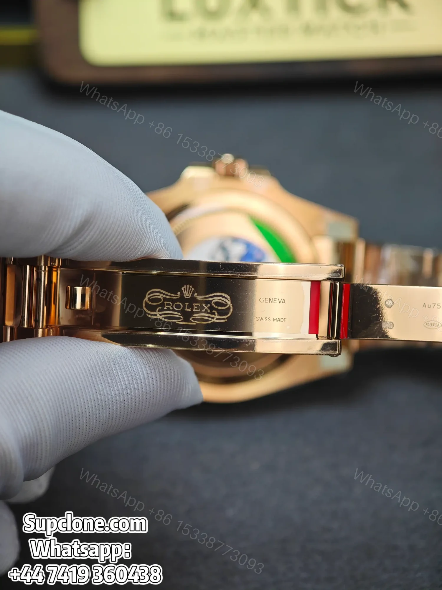 View 12 of Rolex Super Clone Watches 1:1 Full Gold Root Beer GMT-Master II 126715CHNR 3285 Movement