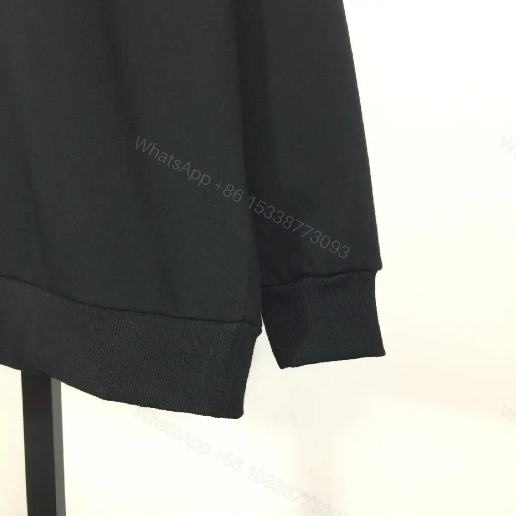 View 5 of Oversized Black Hoodie: Graphic Panel, Luxe Streetwear