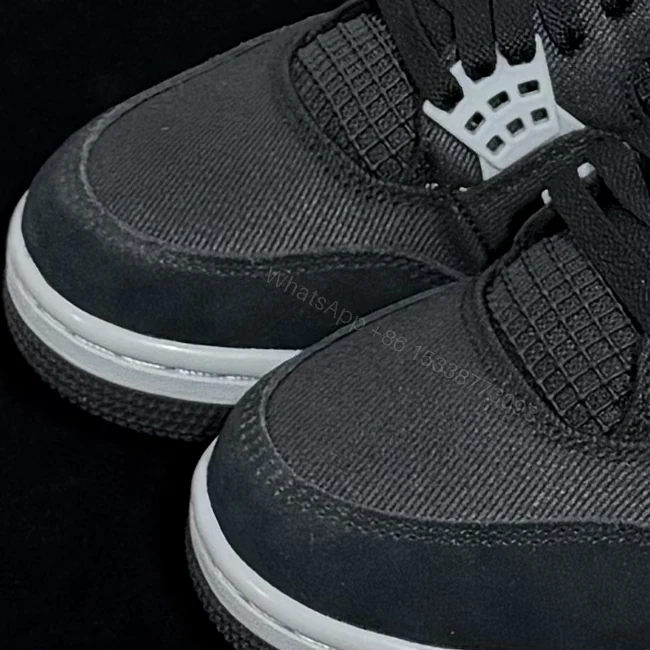 View 4 of Jordan 4 Retro SE Black Canvas Reps
