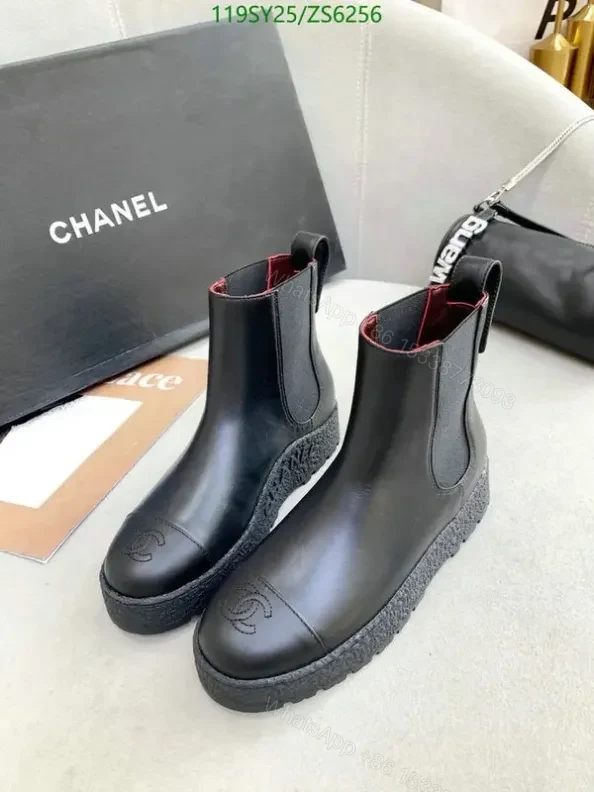 View 9 of Chanel Ankle Boots with Thick Sole VHB255