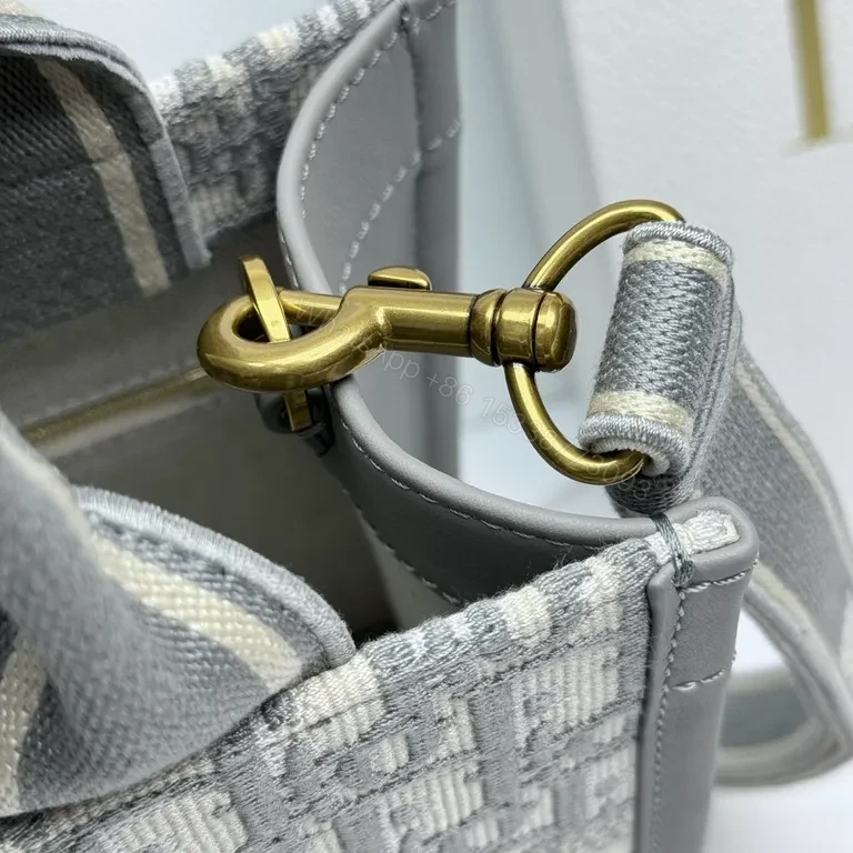 View 4 of Dior Monogram Tote: Elevated Texture, Structured Style