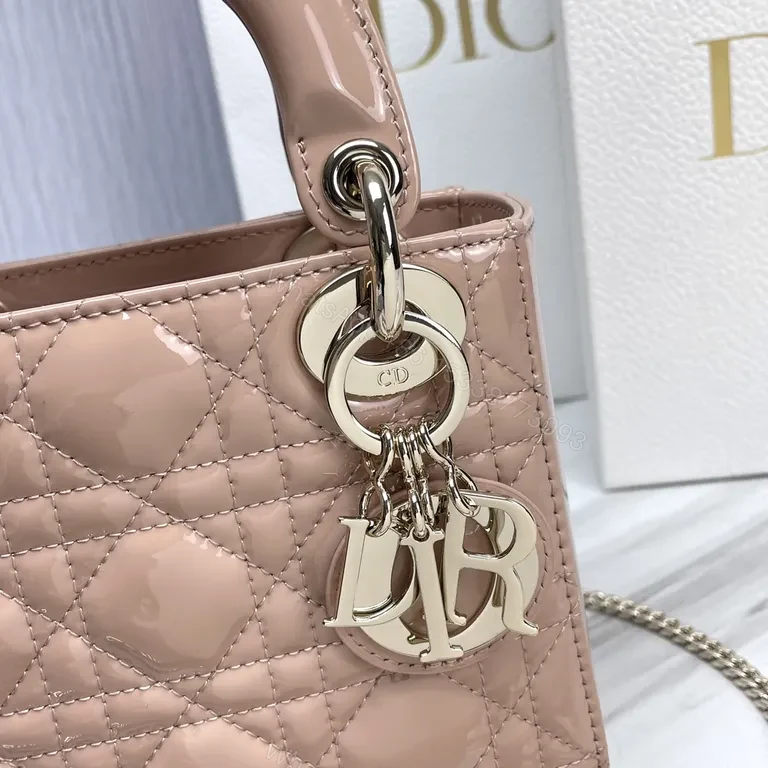 View 5 of Chic Quilted Mini Bag: Leather, Structured, Dior Charms