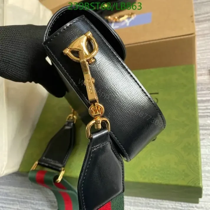 View 11 of Stylish Replica Gucci Brown Horsebit 1955 Bag 1:1 LB8635