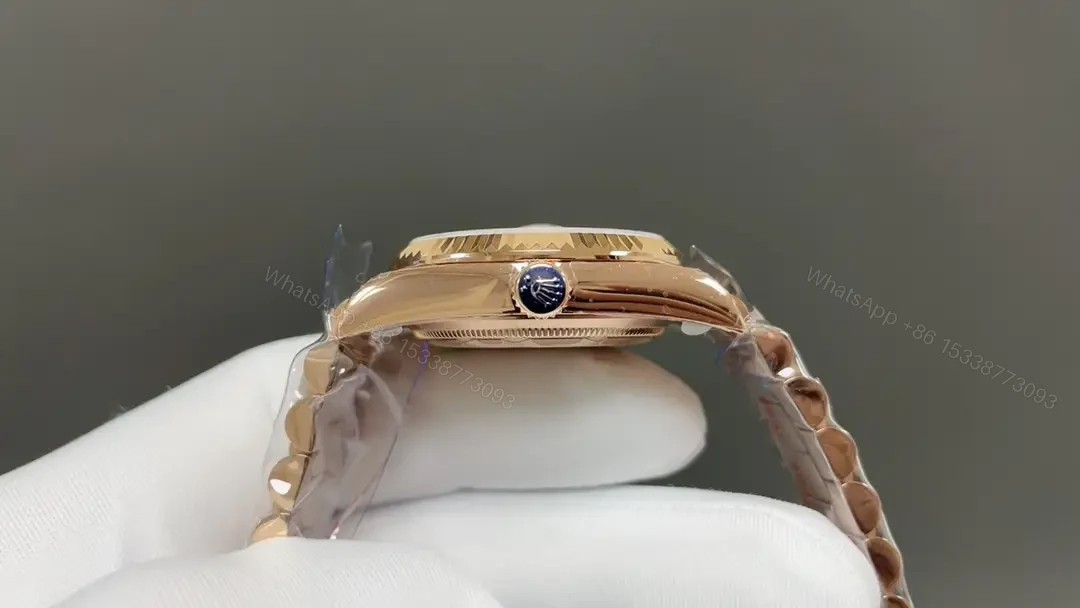 View 4 of Rolex Day-Date Violin Dial Vienna Philharmonic Green Edition Rose Gold Green Pattern Bracelet 36mm RLX-DD-VIO-GRN36