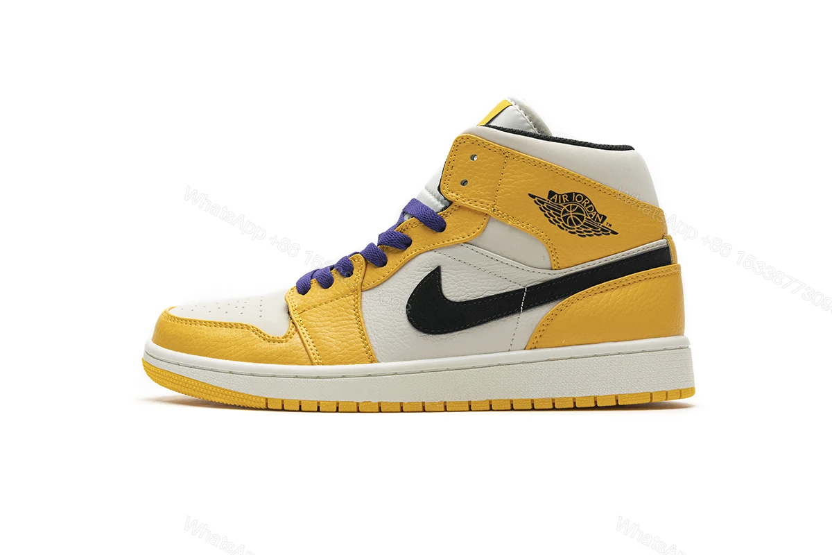 View 8 of Air Jordan 1 Mid SE Lakers 852542-700