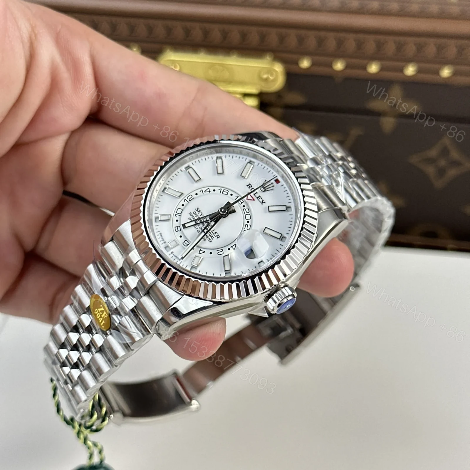 View 5 of Superclone Rolex Sky-Dweller Intense white Dial 336934 Jubilee