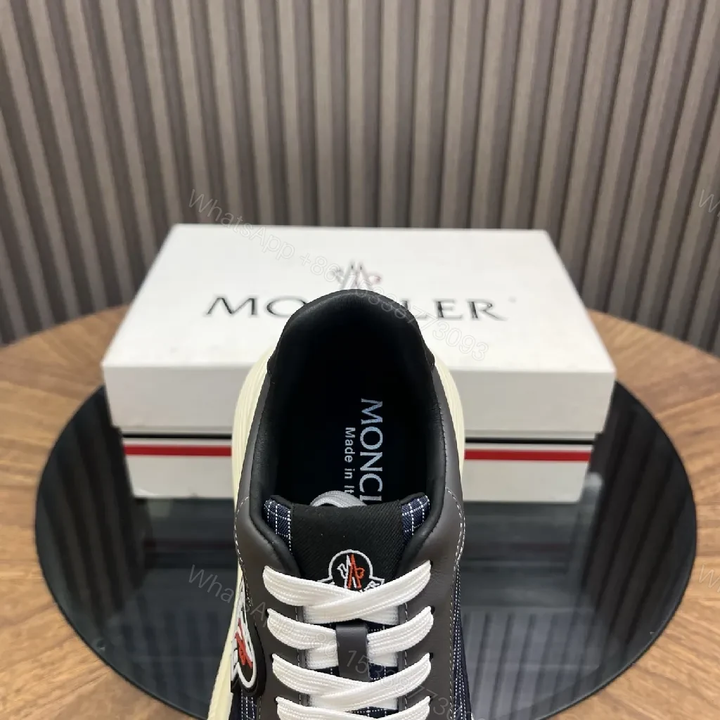 View 4 of Textured Moncler High-Top Sneaker: Luxe Everyday Comfort