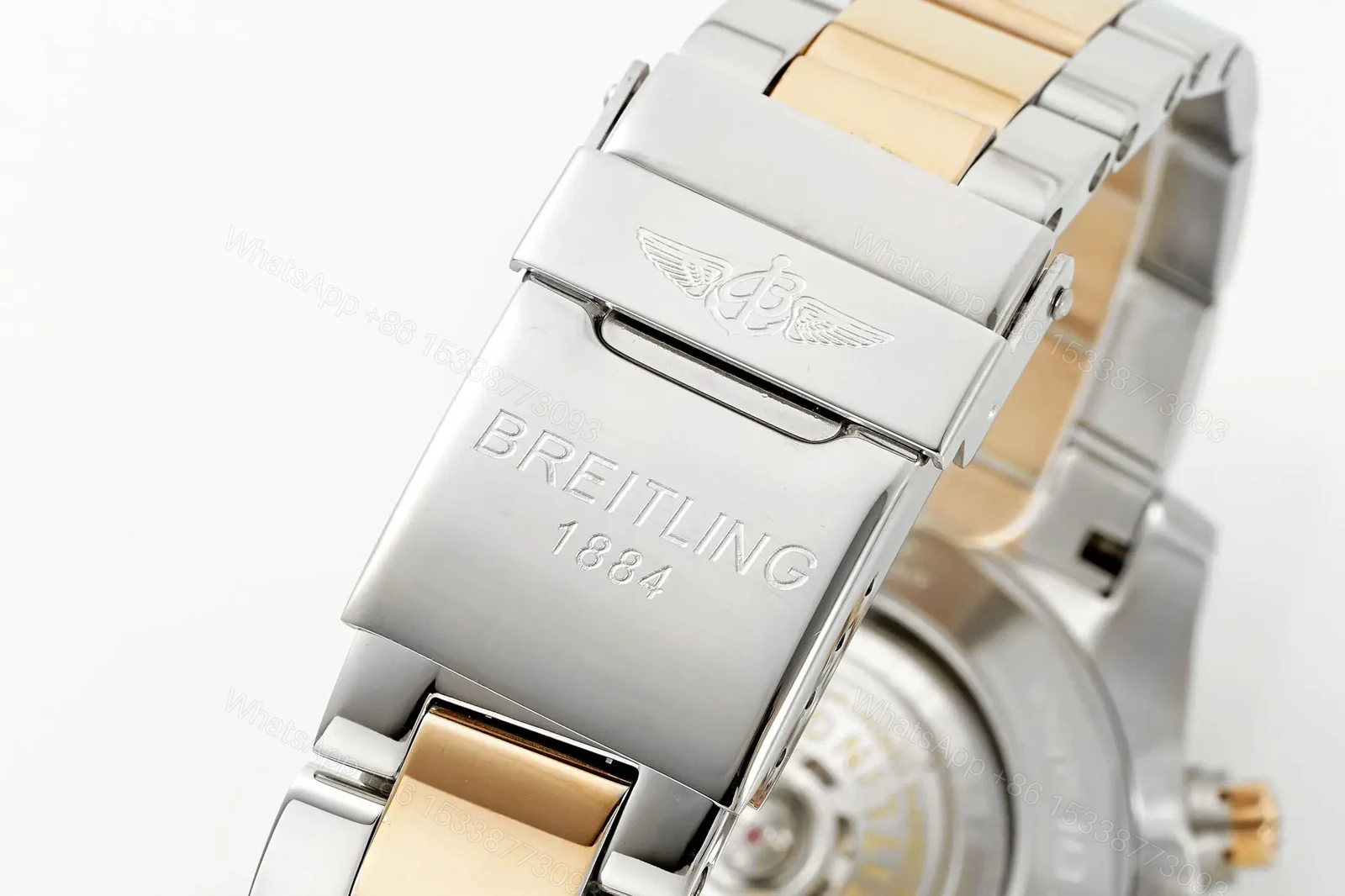 View 6 of Breitling Avenger B01 Chronograph 45 Stainless Steel Red Gold Anthracite Bracelet UB01821A1B1U1