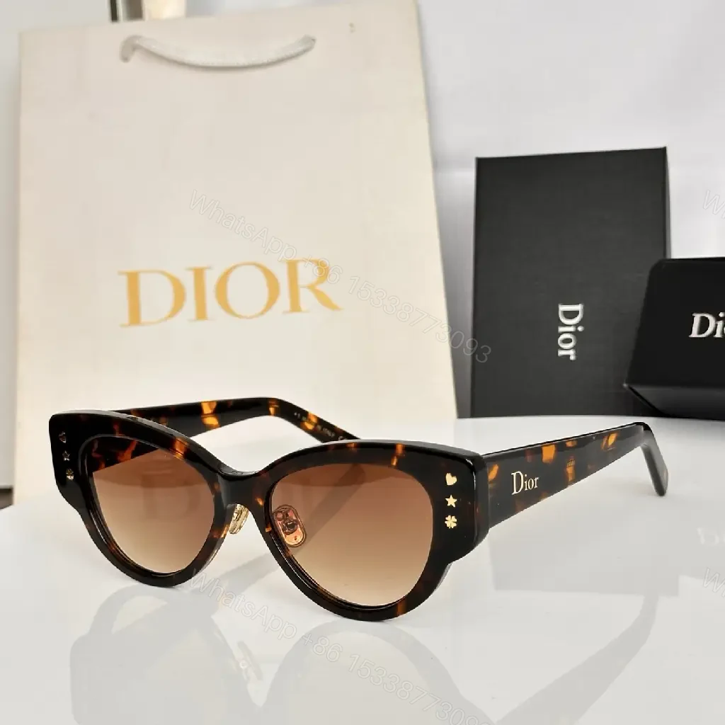 View 10 of Chic Cat-Eye Sunglasses: Patterned Lens, Gold Accents, UV400