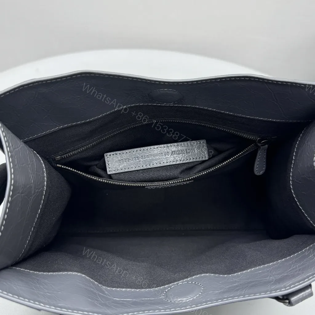 View 8 of Textured Leather City Tote: Structured, Weather-Ready, Everyday Luxury