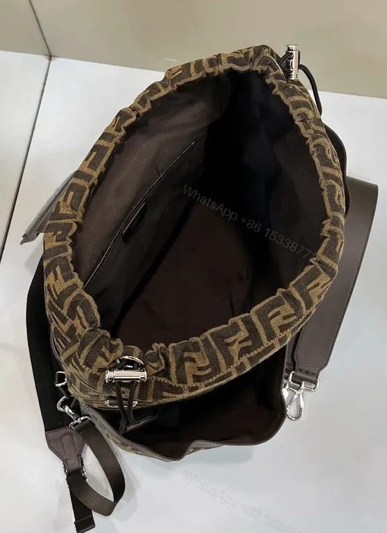 View 8 of Bold Pattern, Quiet Power Backpack: Luxe Fendi-Inspired Everyday Carrier