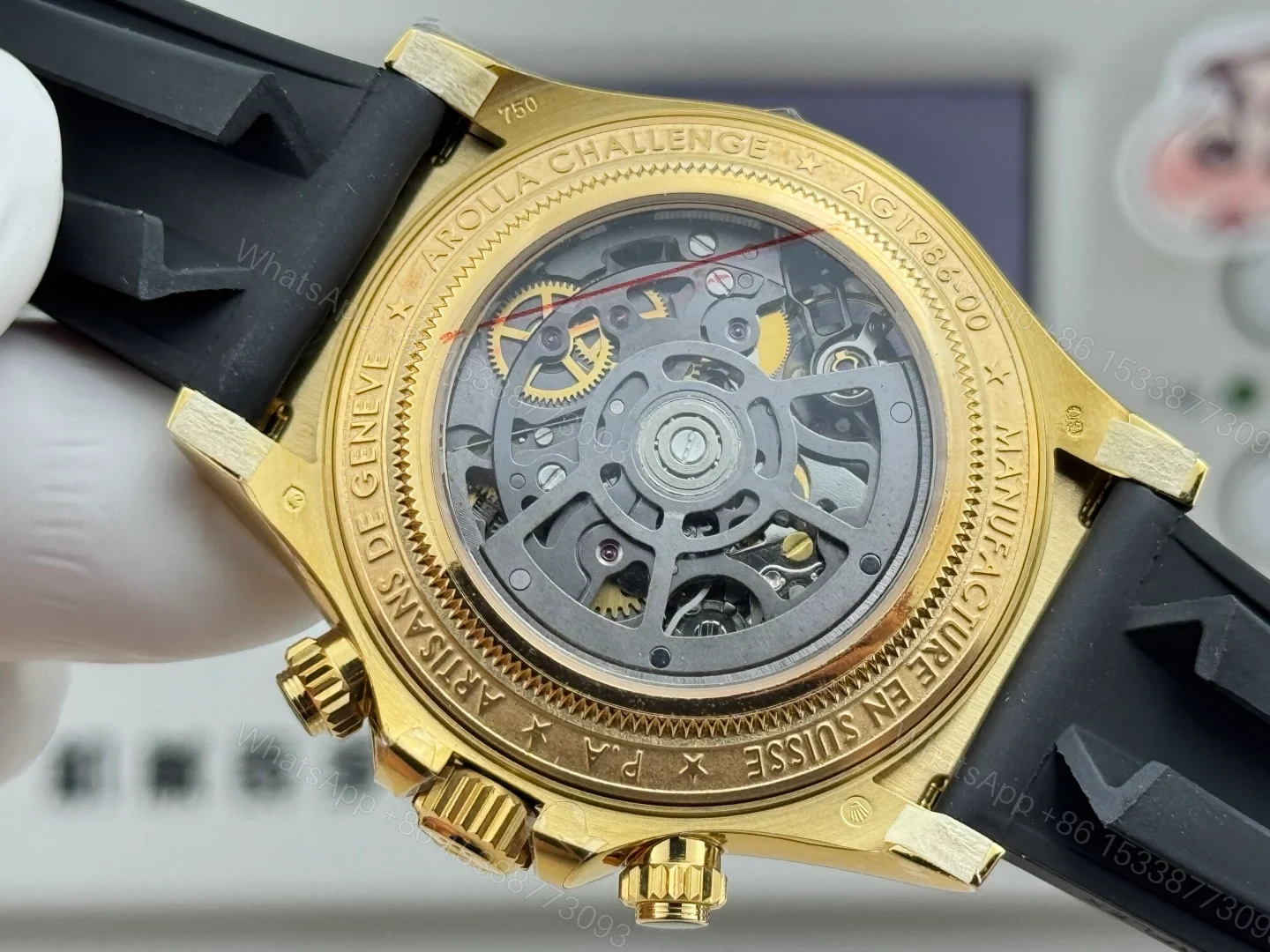 View 8 of Rolex Daytona LB2 Rainbow Daytona Hollow Core Skeleton Transparent Dial ROLEX-DAYTONA-LB2-40-RAINBOW-SKELETON