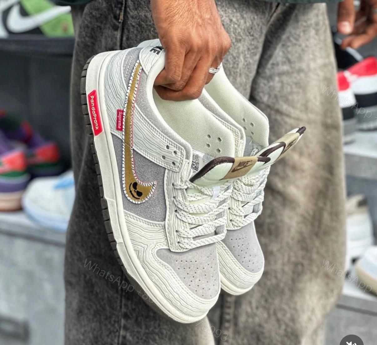 FIRST COPY NIKE SB DUNK PANDAPRANK WHITE 2025 — view 1