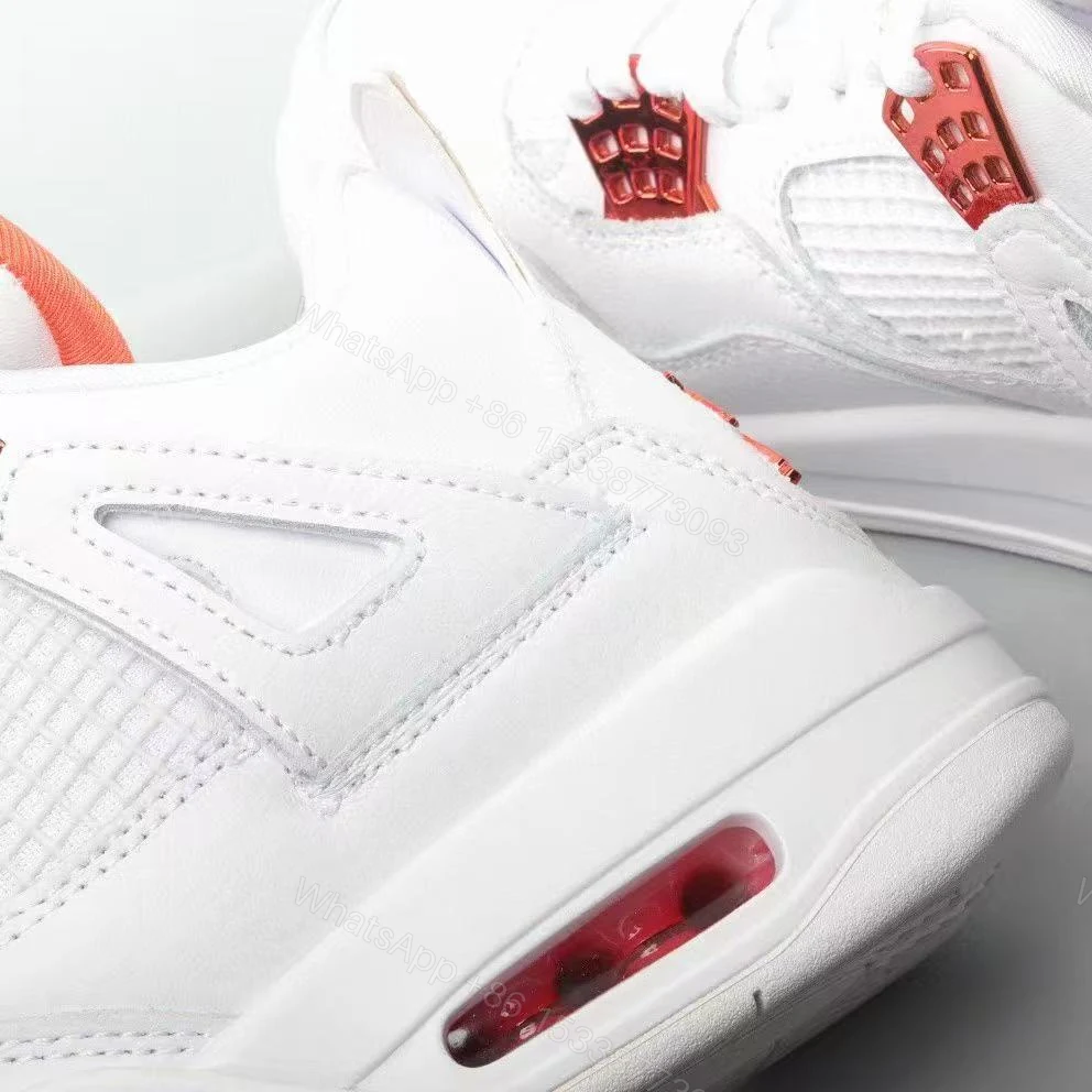 View 6 of Air Jordan 4 Retro Metallic Orange