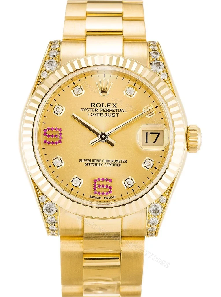Replica Rolex Datejust Mid-Size Champagne Dial 178238 31 mm — view 1