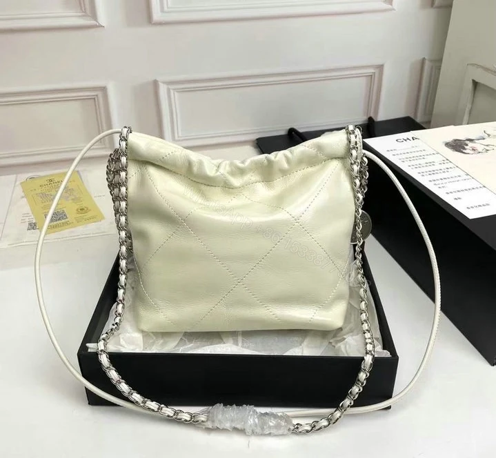 View 5 of Chanel 22 Mini Handbag QS7719 – White Calfskin