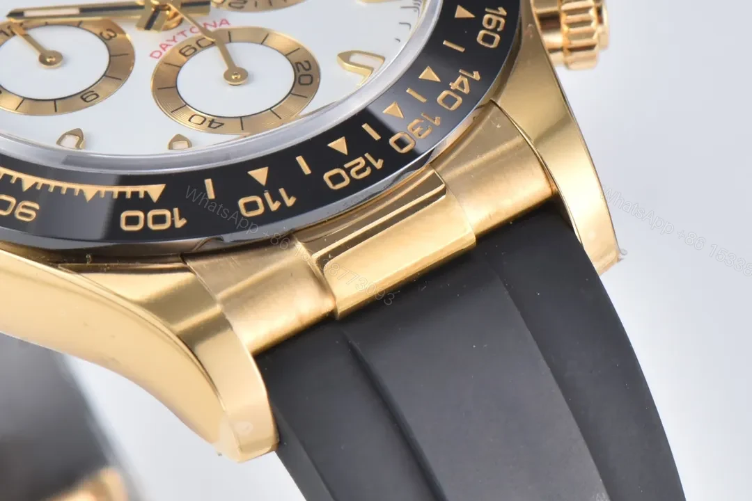 View 9 of Clean Factory Clean Factory Clean Rolex Daytona Ivory Gold Watch