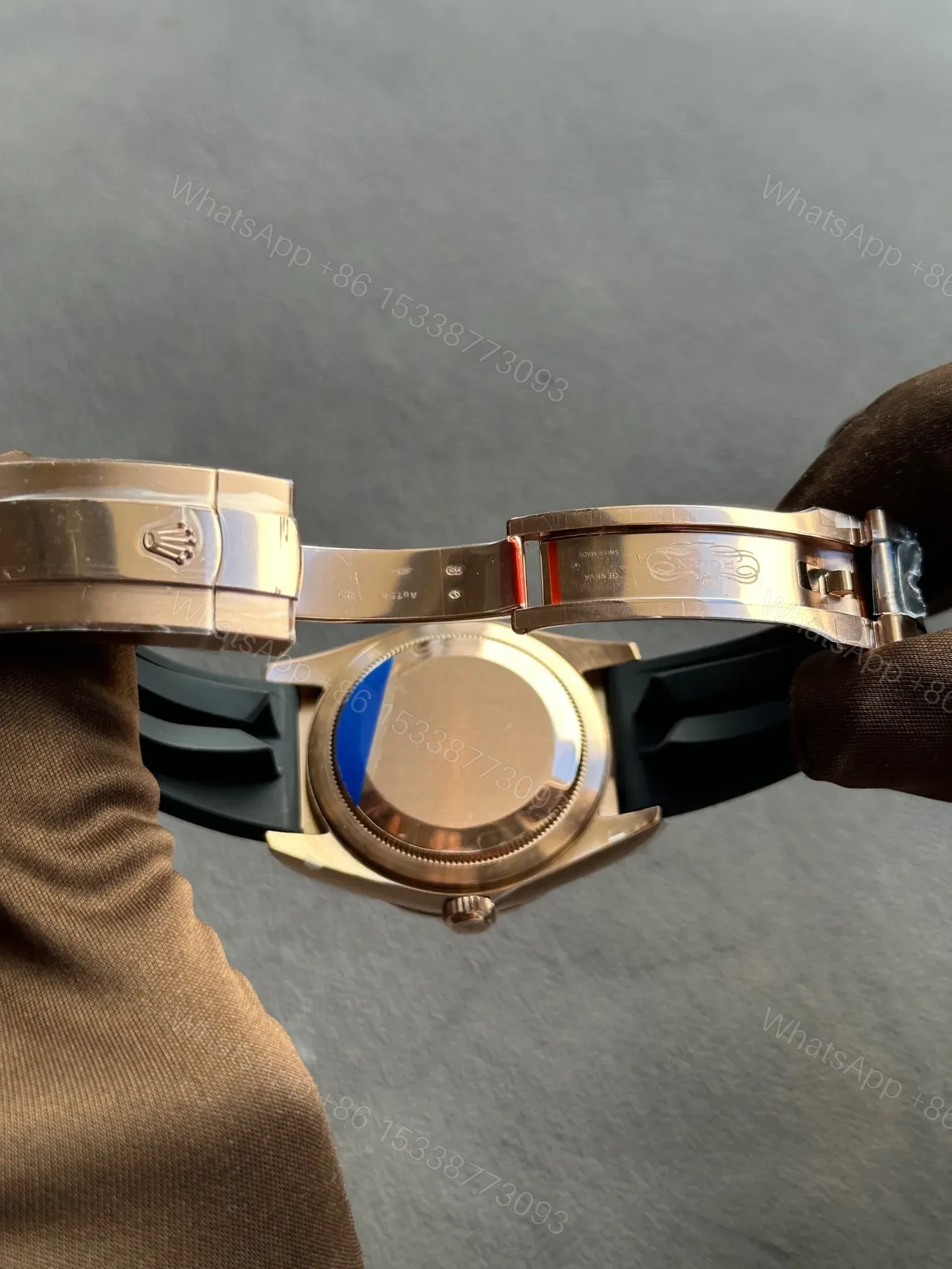 View 2 of Rolex Sky-Dweller Rose Gold White Dial Oysterflex