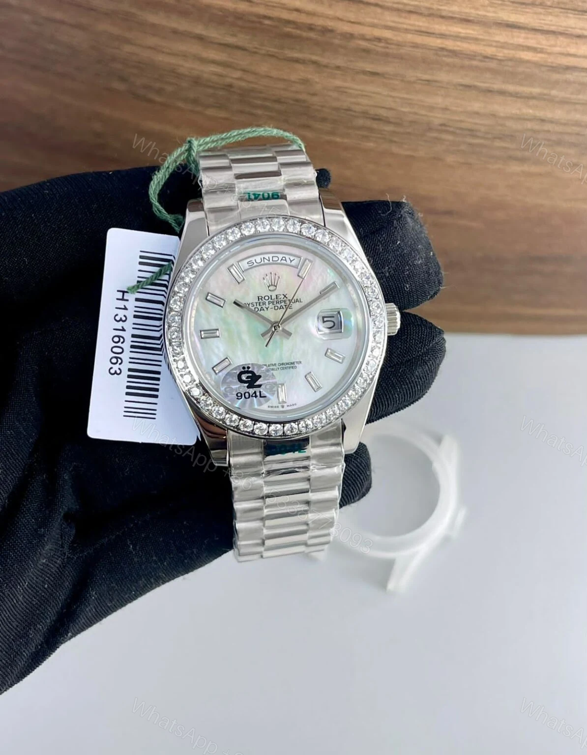 View 2 of Rolex Day-Date Ring White Dial 40MM (7AAA) Automatic