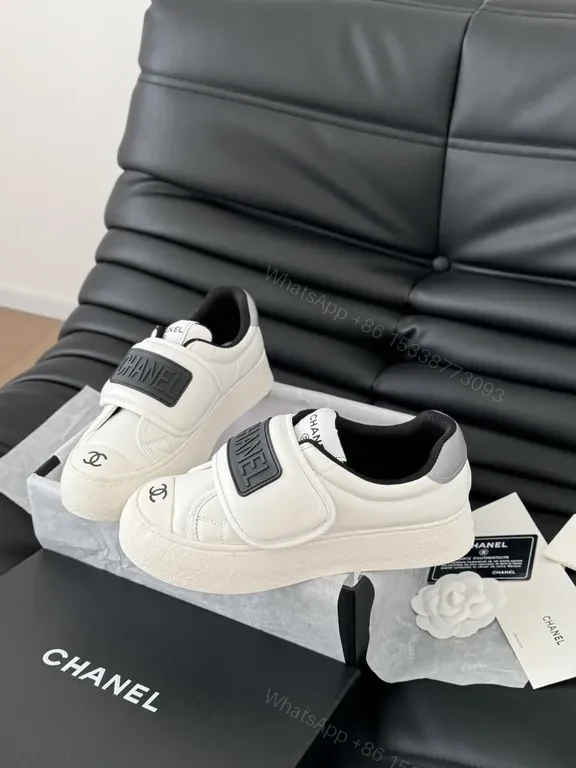 View 9 of Chanel-Inspired Slip-On Sneakers: Velcro Luxe Comfort