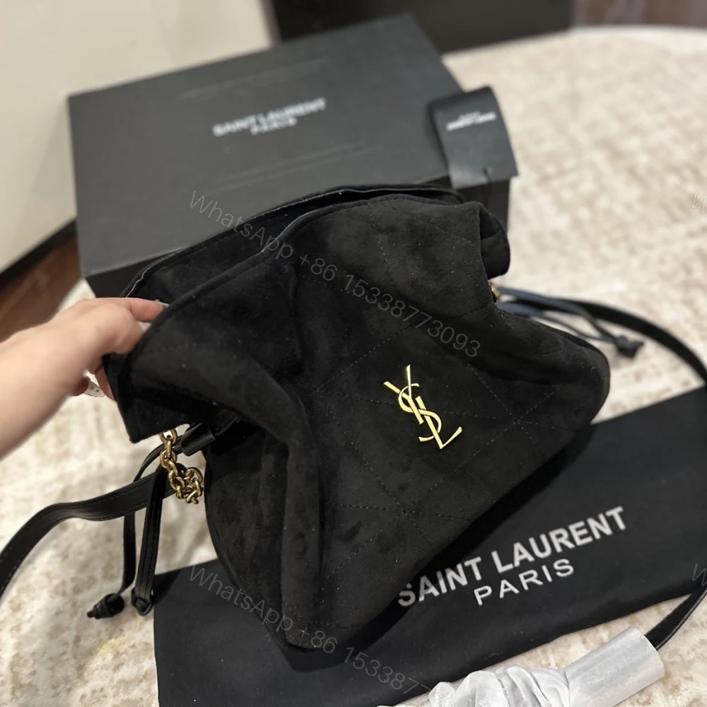 View 3 of Saint Laurent Jamie Shoulder Pouch In Black 26Cm