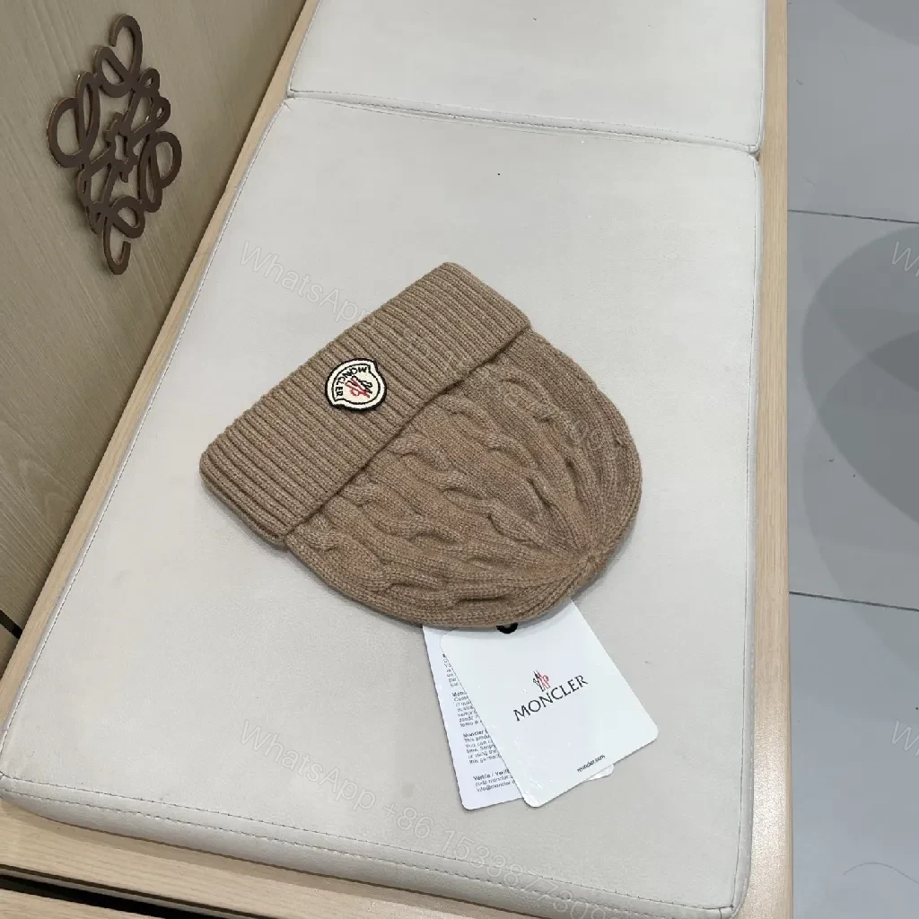 View 9 of Taupe Cable Knit Beanie – Subtle Luxury, All-Season Warmth