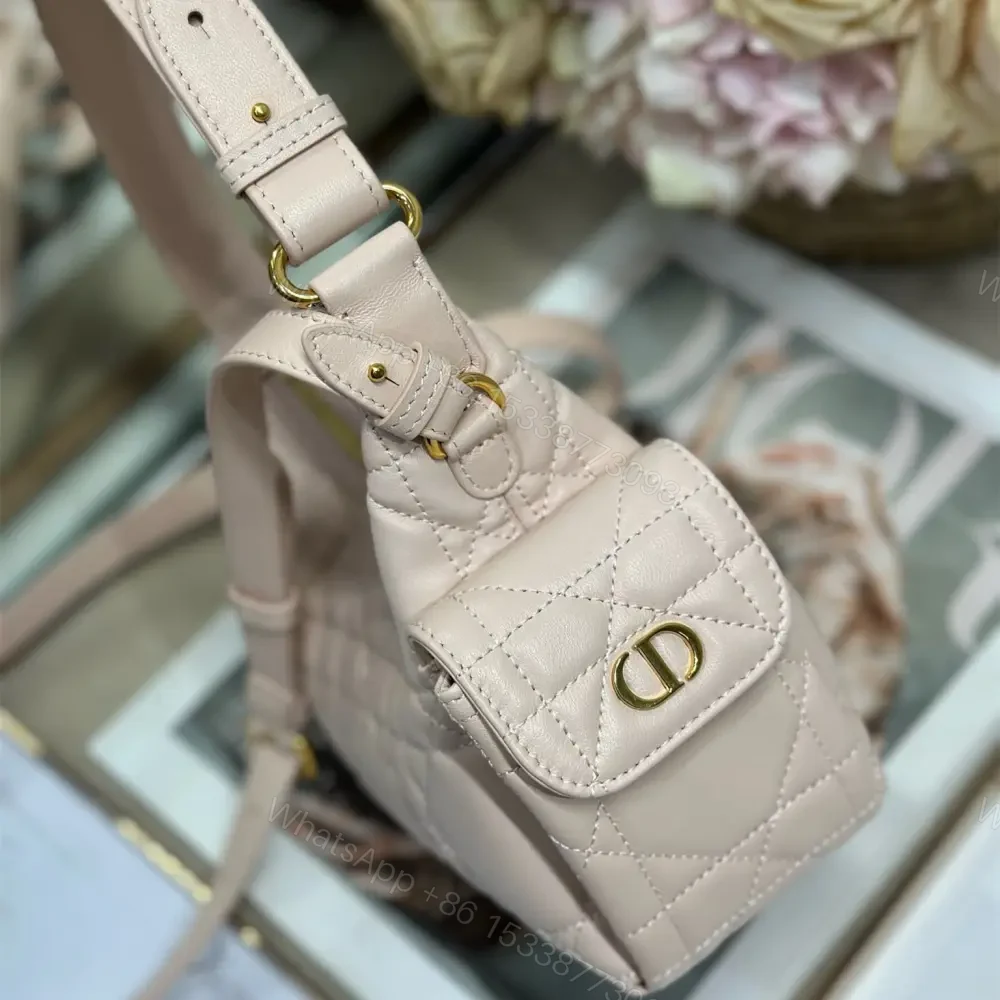 View 5 of 高仿Dior*D-Dream系列S525M413小羊皮斜挎包Mini粉色免檢版
