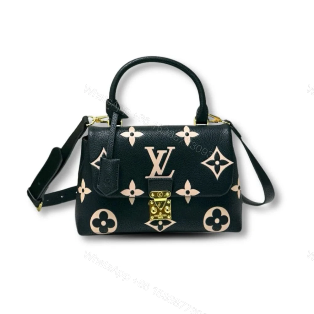 Louis Vuitton Madeleine MM Monogram Empreinte Black Beige 30Cm — view 1