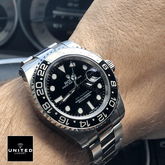 View 7 of Rolex GMT-Master II 116710LN-0001 Black Dial Oyster Replica