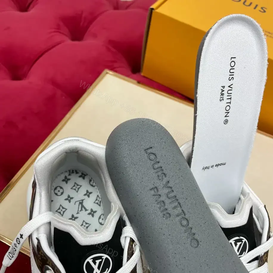 View 8 of LOUIS VUITTON RUN 55 SNEAKERS IN WHITE – LSVT362