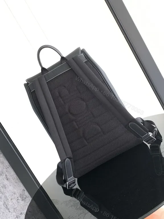 View 4 of Dior Textured Leather Backpack: Structured Luxury Everyday Carry