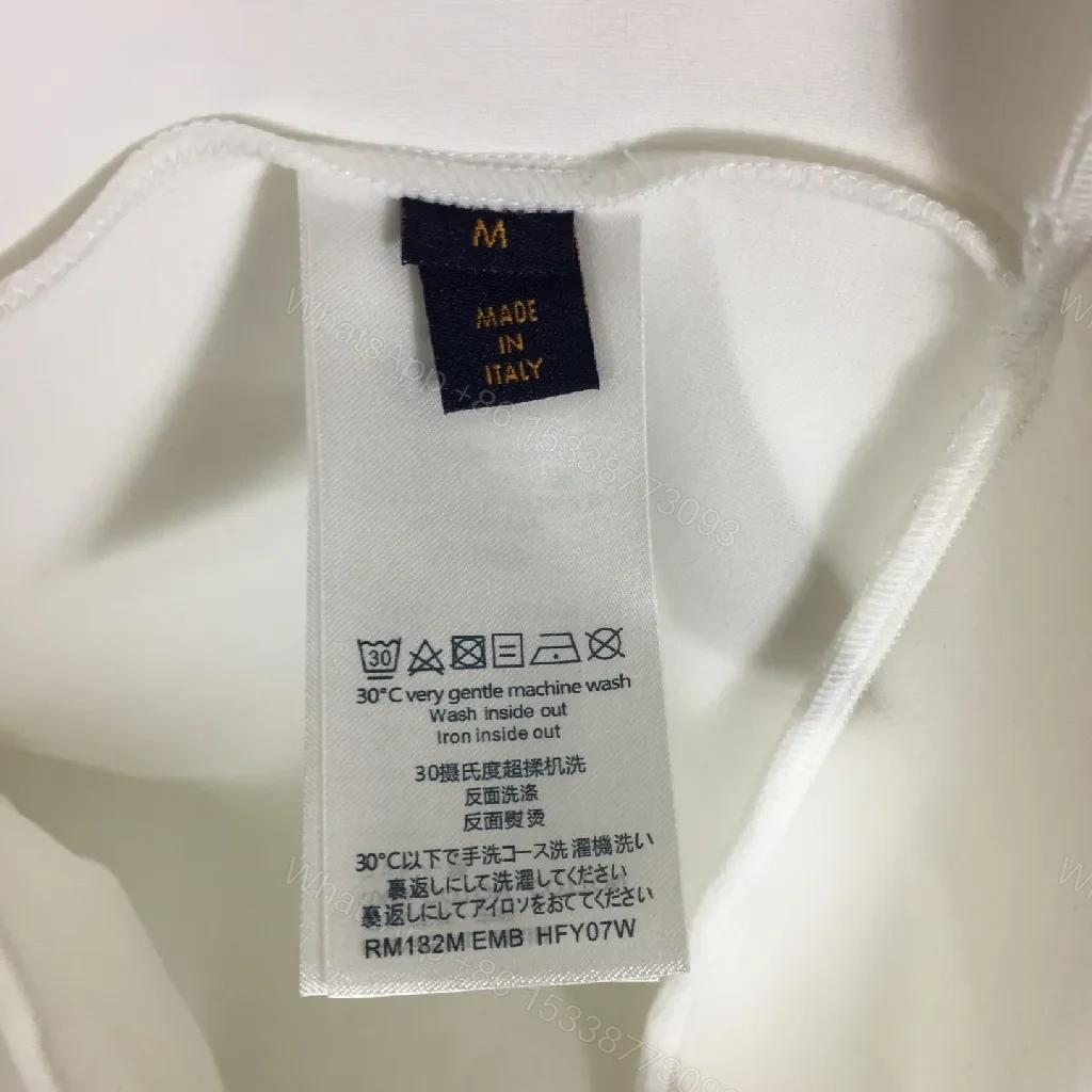 View 6 of White Luxe Sweatshirt with Subtle Blue LV Motifs