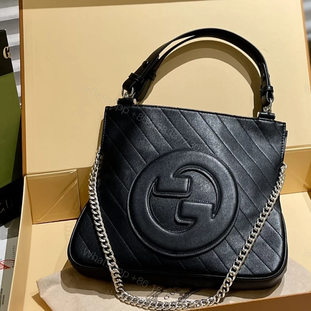 View 2 of Gucci Blondie Small Tote Bag Black 30Cm 751518 1AAOW 9022