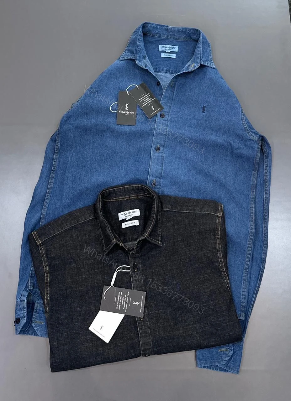 View 6 of First Copy YSL Premium Denim Shirt