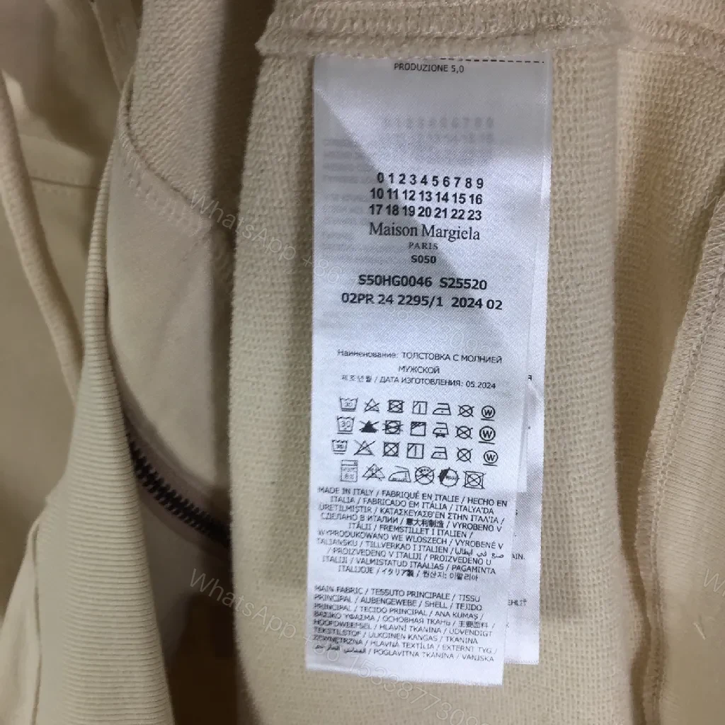 View 4 of Minimalist Off-White Zip Hoodie: Durable Everyday Luxury