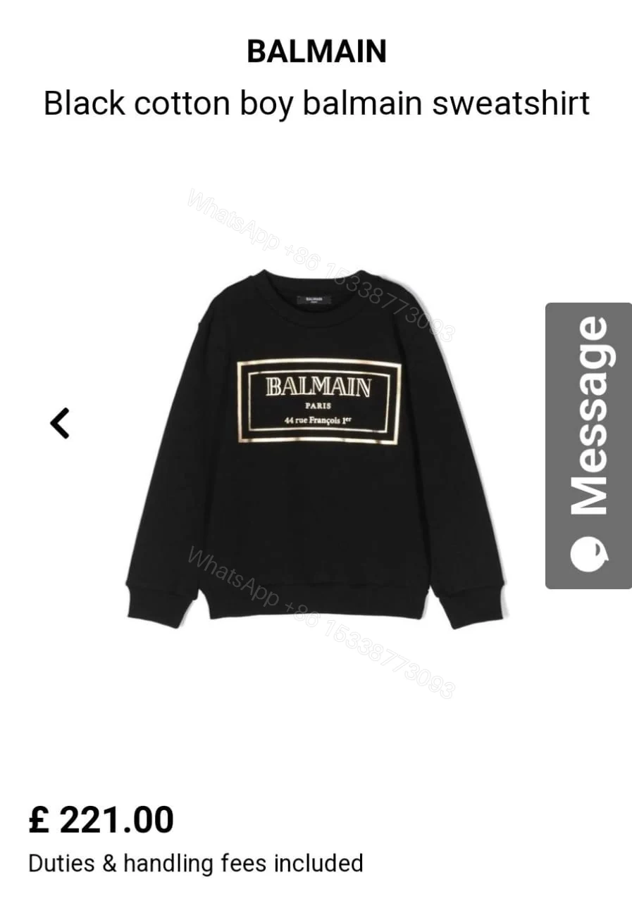 View 3 of FIRST COPY BALMAIN EXCLUSIVE SWEATSHIRTS