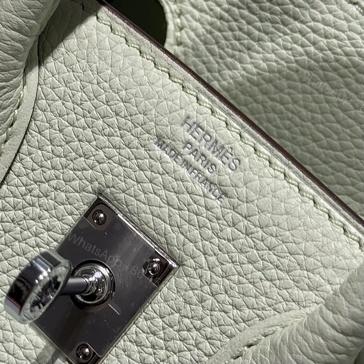 View 6 of HN 25 IN LIGHT MINT GREEN SILVER HARDWARE