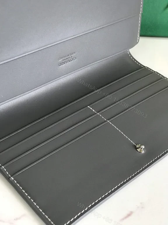 View 4 of Charcoal Leather + Textured Pattern + Modern + Discreet Luxe + Compact Wallet