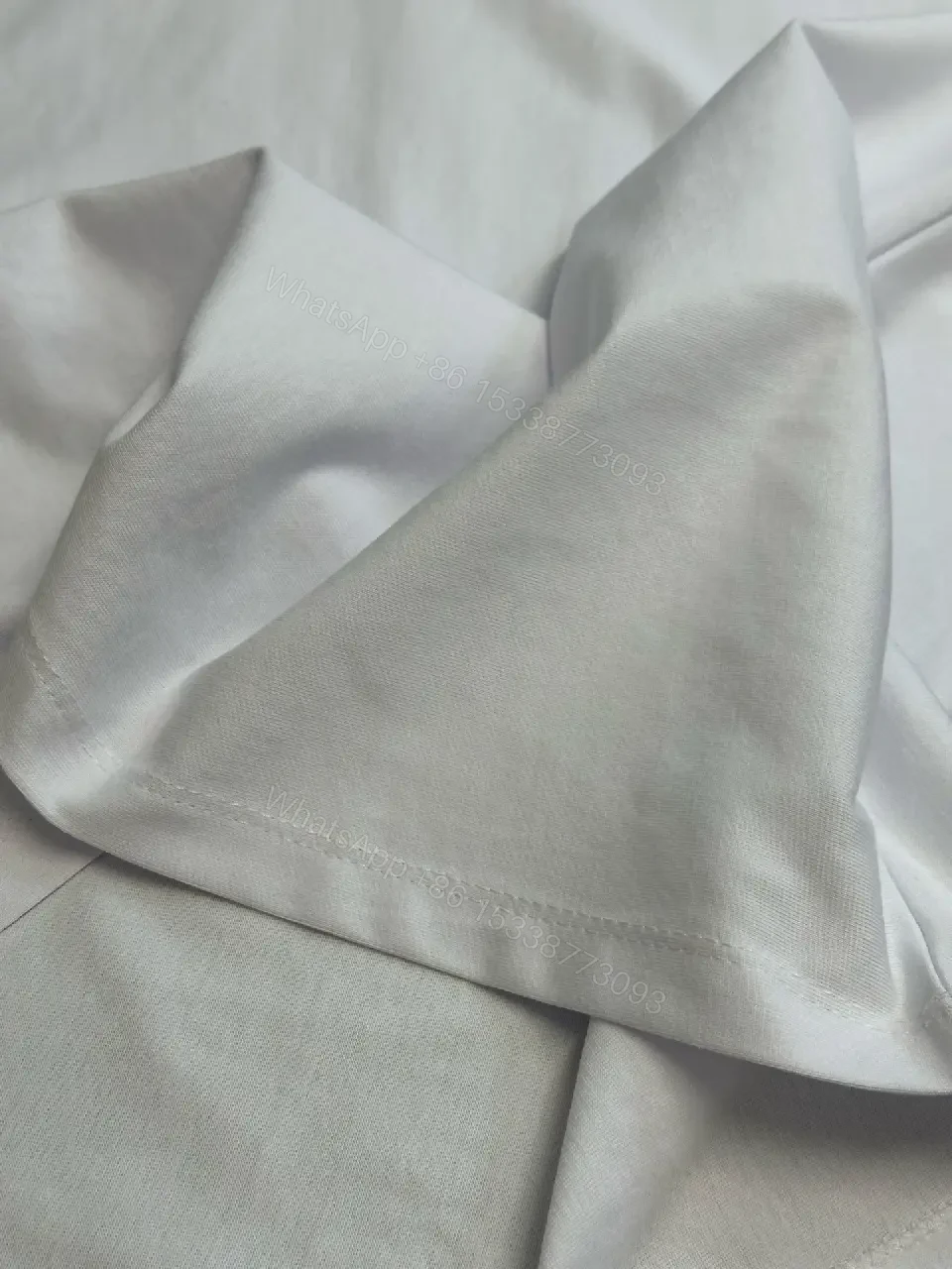 View 4 of White Cotton T-Shirt, Celine Logo, Oversized Style, Casual Top