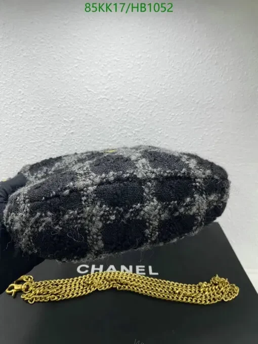 View 4 of Chanel CC Tweed Shoulder Hobo Bag Winter Style GB72547