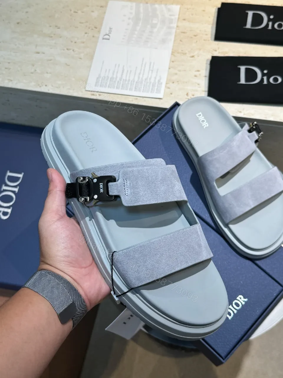 View 4 of Modern Edge Suede Sandals – Contoured Comfort, Luxe Platform