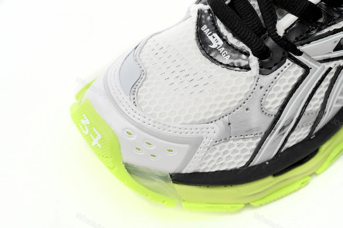 View 6 of Balenciaga Runner Black white, and Yellow 677402 W3RBP 1093