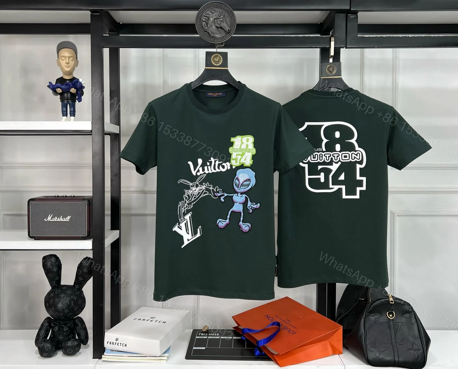 View 5 of First Copy Louis Vuitton Exclusive Cotton Lycra Round Neck T-Shirt