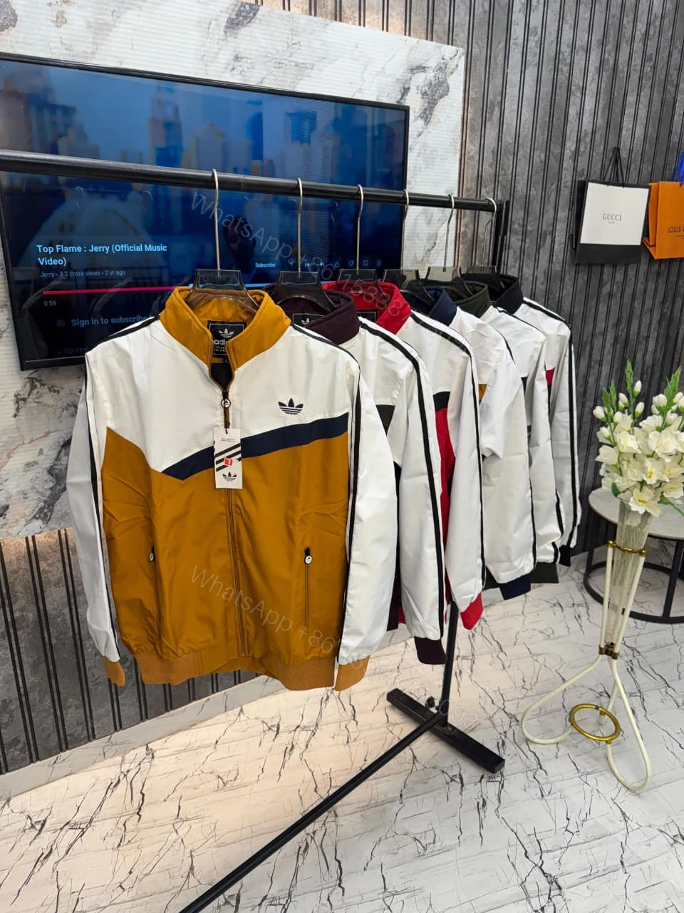 FIRST COPY Adidas Imported Very Premium Windbreaker Jacket — view 1