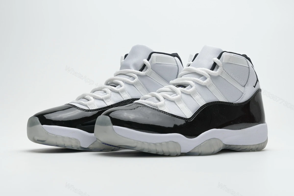 View 4 of Air Jordan 11 High “Concord” (2018) 378037-100