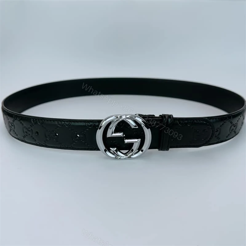 View 2 of GUCCI INTERLOCKING G BUCKLE BELT BLACK