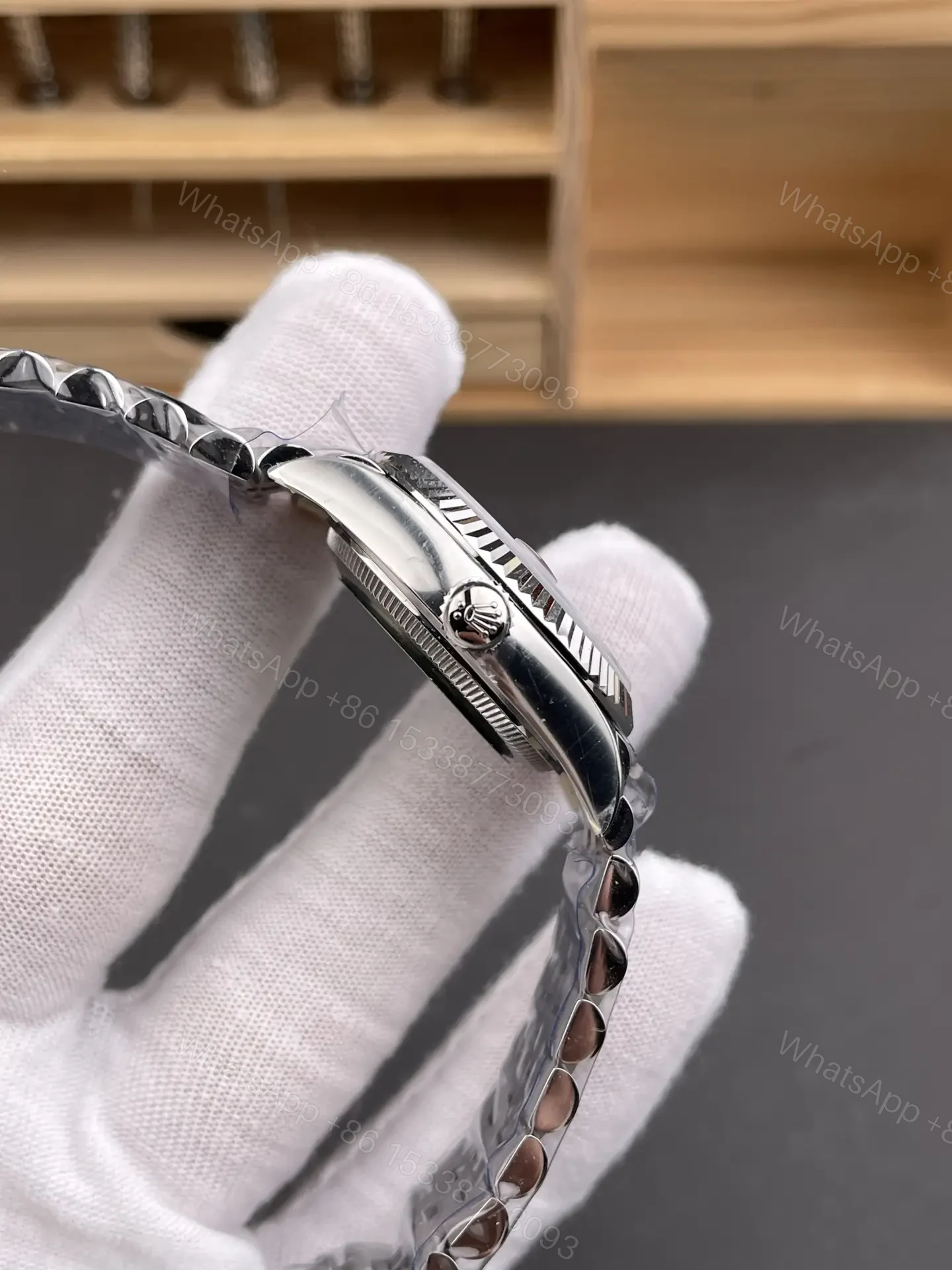 View 4 of Rolex Datejust 31mm Pink Diamond Dial Automatic Watch RLX-DJ-31-PNK-DIA-2236