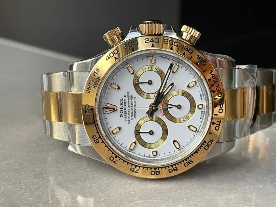 View 5 of BTF factory 1:1 Rolex Daytona 116523 SS 904L & Yellow Gold White Dial A4130