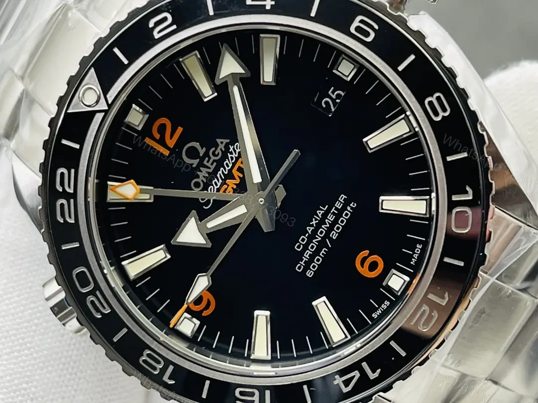 View 4 of Omega Seamaster Planet Ocean 600M Co-Axial 43.5 GMT Stainless Steel Orange Numerals Bracelet 232.30.44.22.01.002