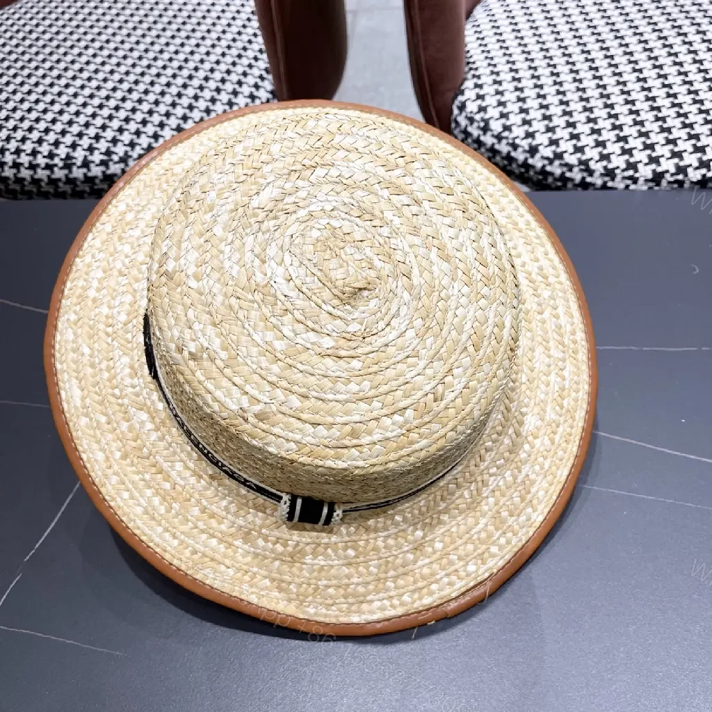 View 9 of Straw Panama Hat with Signature Black Band – Luxury Shield
